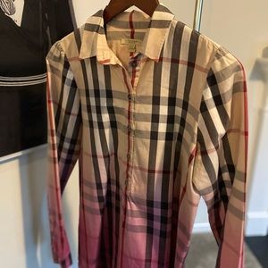 Burberry Brit Plaid Nova Tunic Shirt